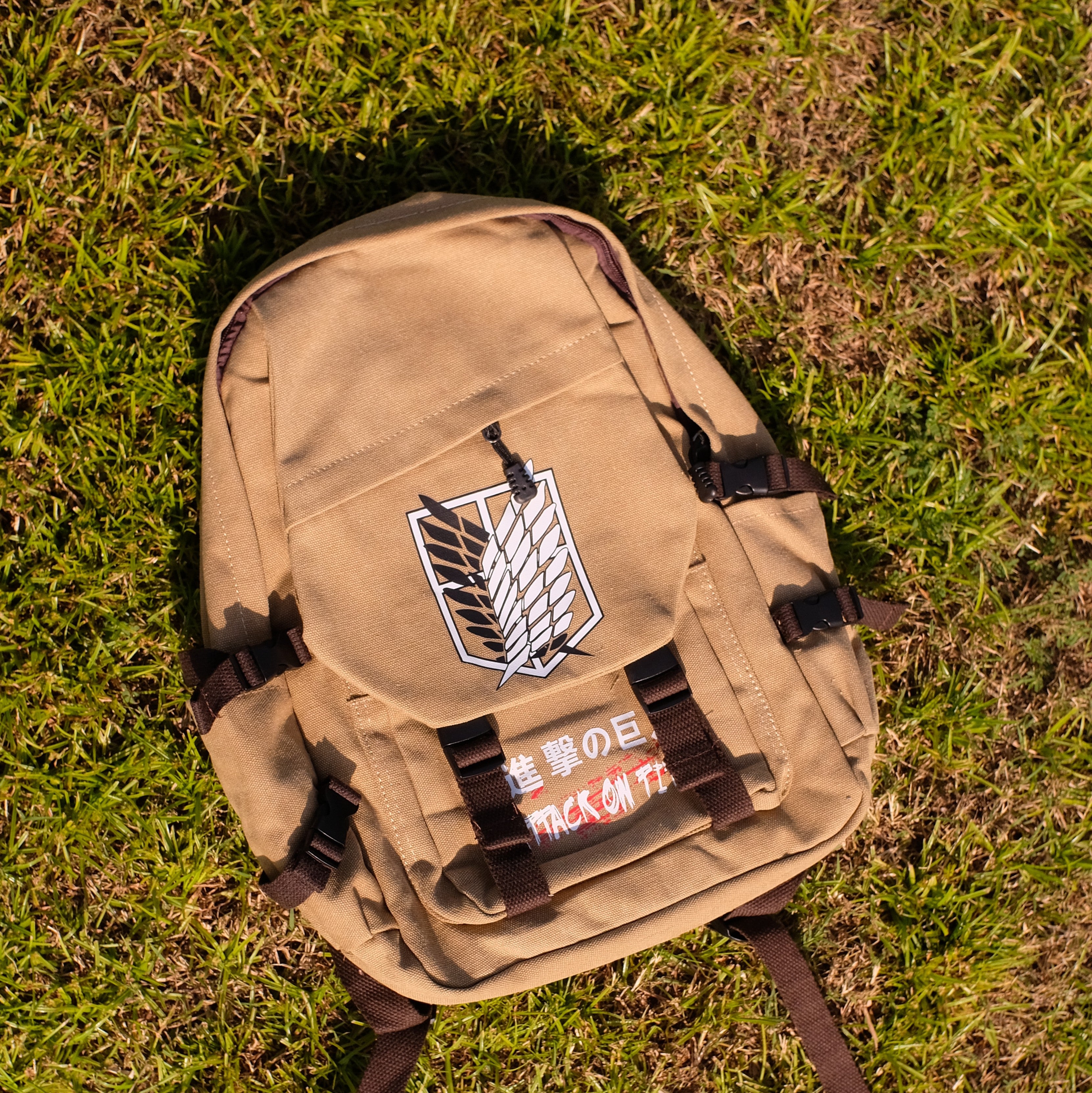 Attack on titan backpack hot